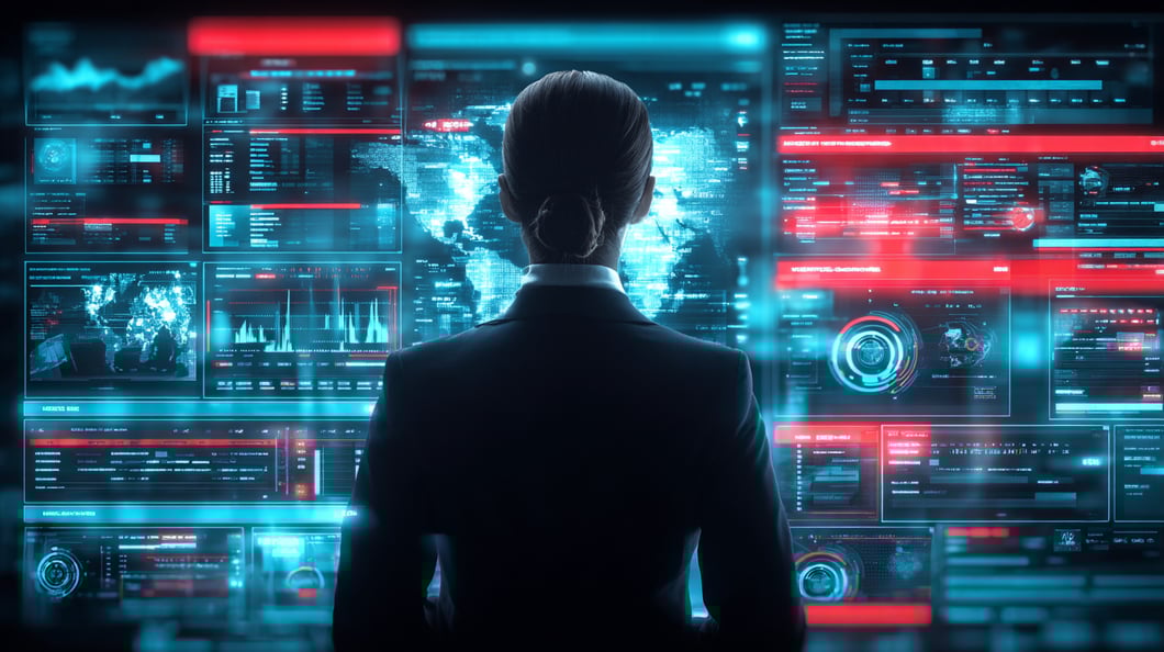 AI search marketer looking at data and analytics fom ai search generative engine optimization 