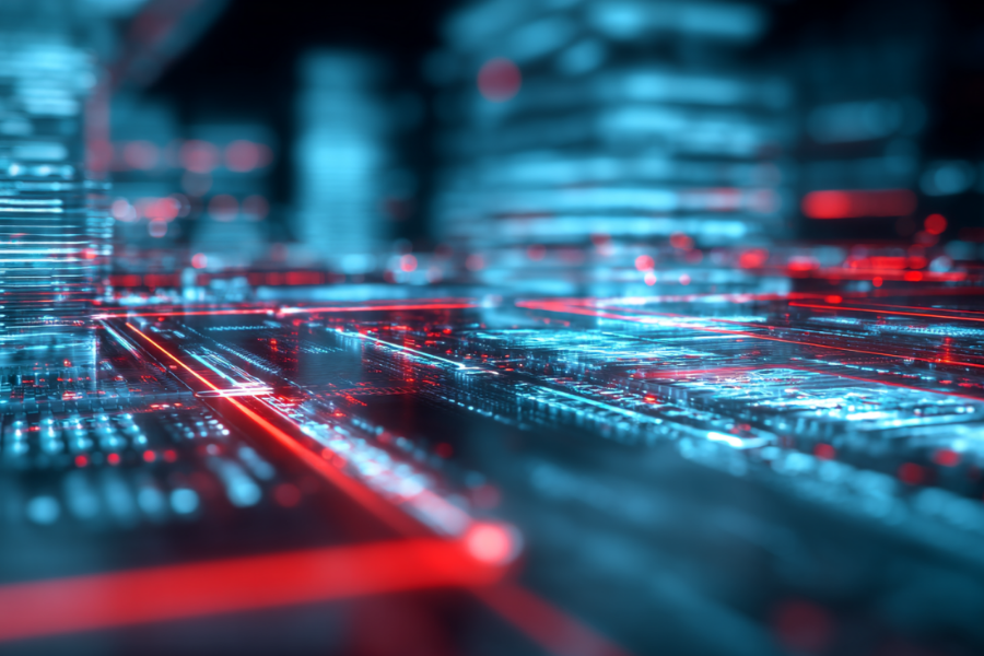 Abstract data network lines connections