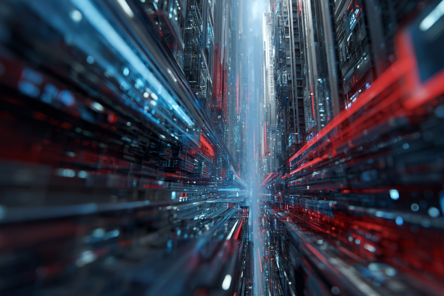 Abstract futuristic healthcare tech