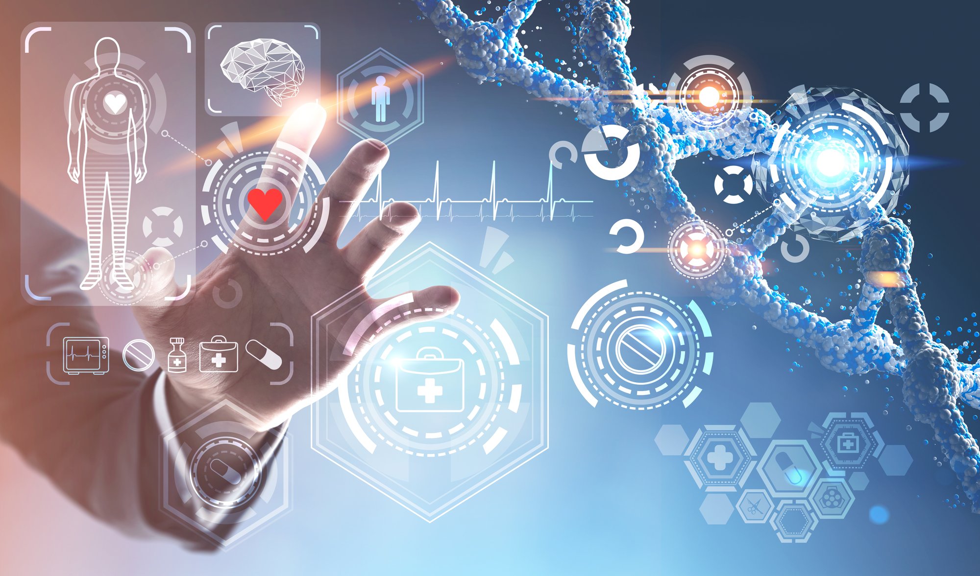 Life sciences + biotech PR marketing abstract
