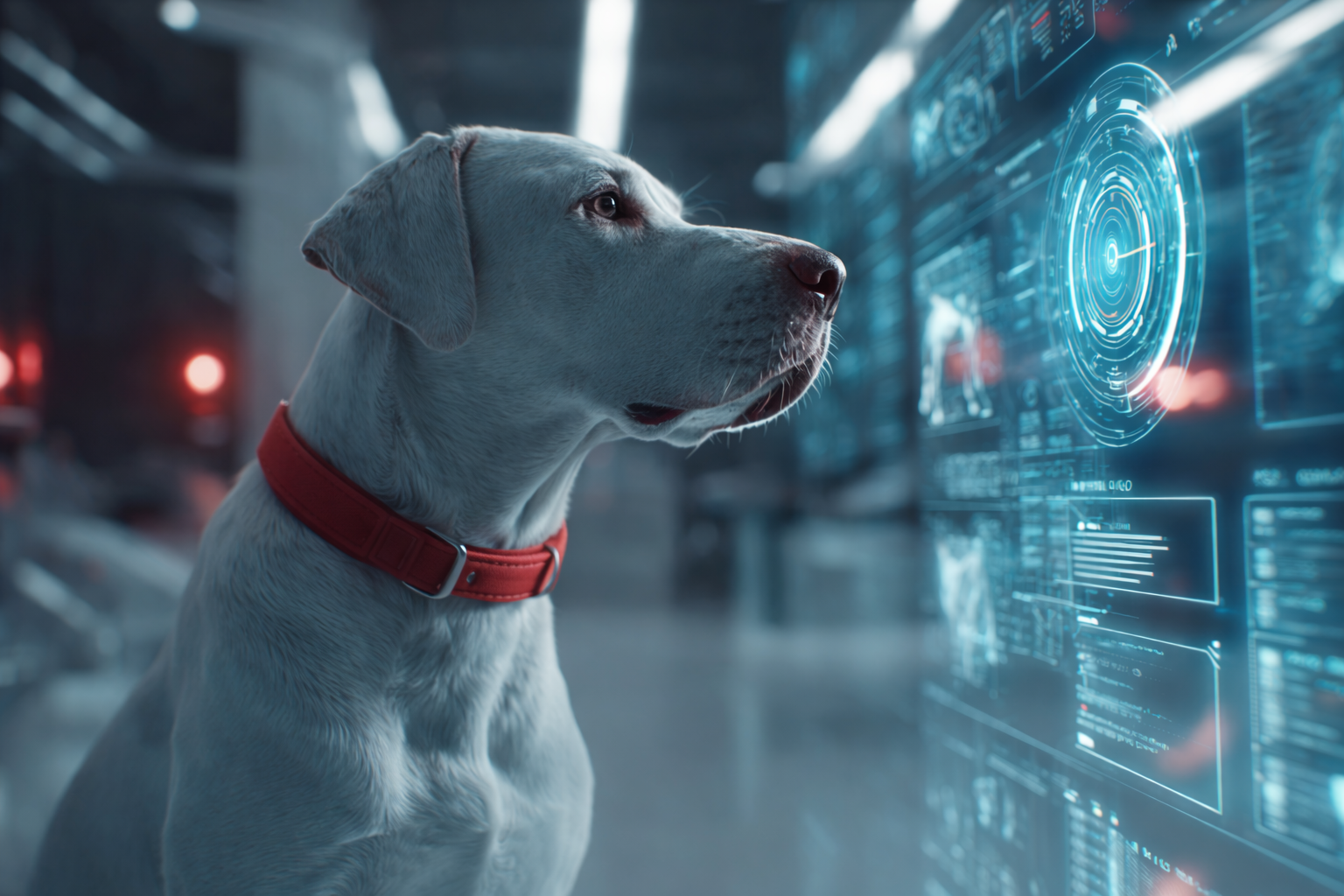 Futuristic animal health tech vet PR marketing