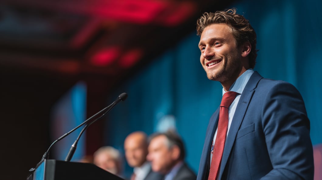 Healthcare health tech thought leader at conference 