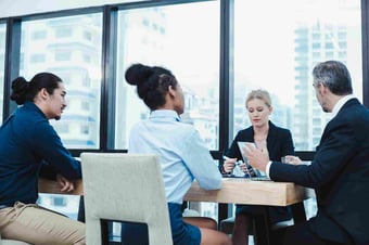 Business people in a work meeting