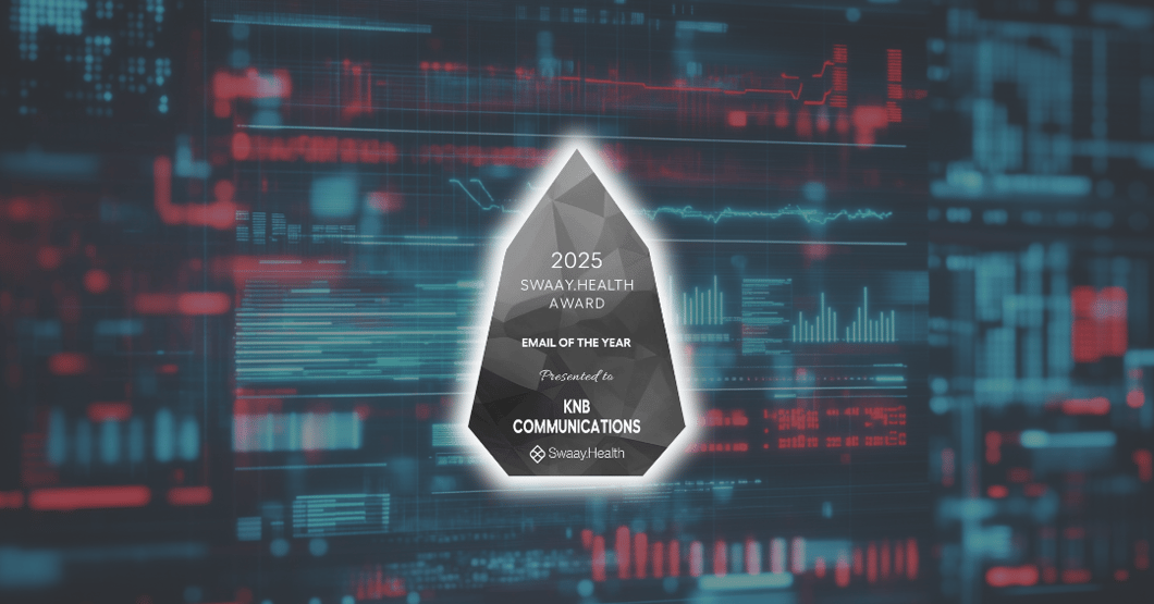 Swaay.Health Email of the Year Award KNB Communications KNBeat newsletter trophy 