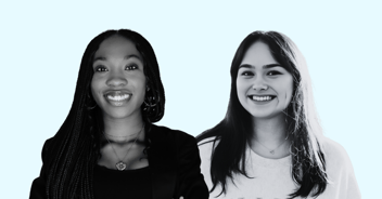 Meet the KNB marketing + PR healthcare health tech interns - Kat (left) + Audrey (right)
