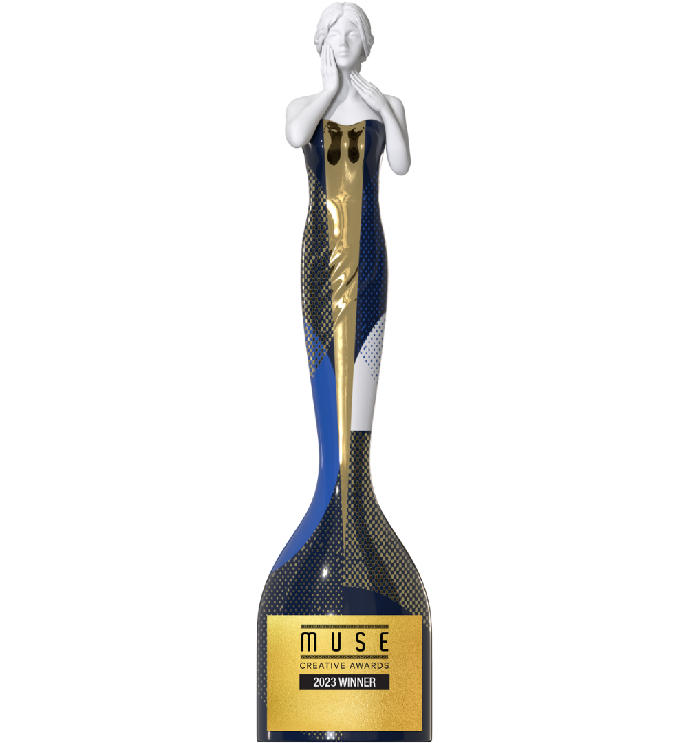 Muse Creative Awards trophy