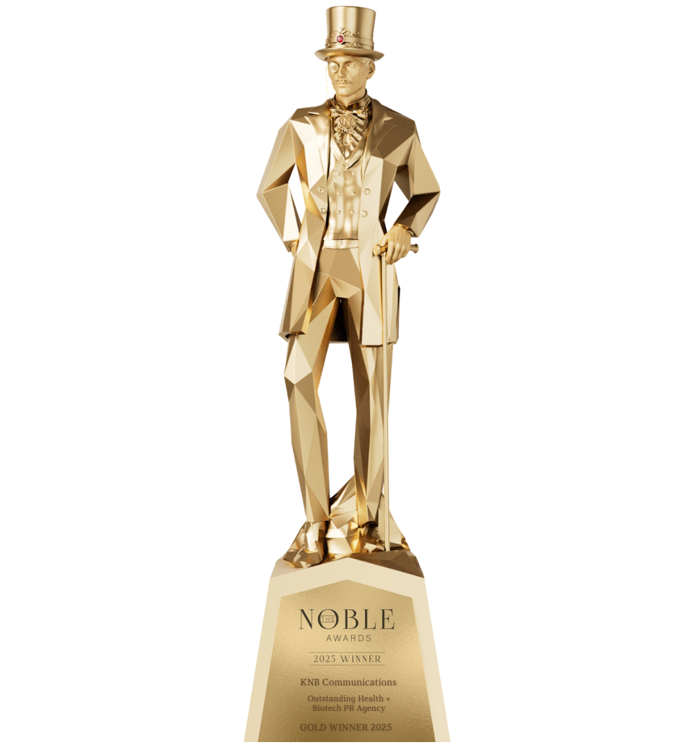KNB Communications Named Gold Winner for Outstanding Health + Biotech PR Agency at the 2025 Noble Business Awards