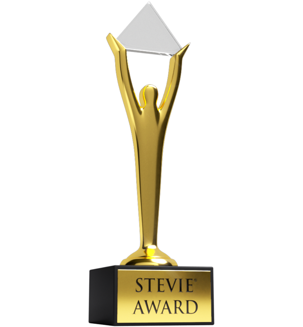 Stevie award trophy-3