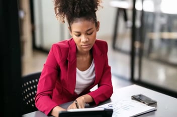 Professional woman working