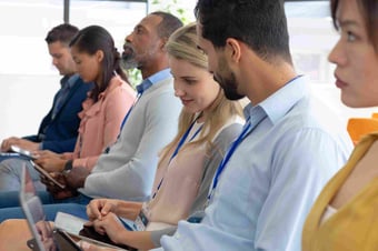  business professionals at a conference 