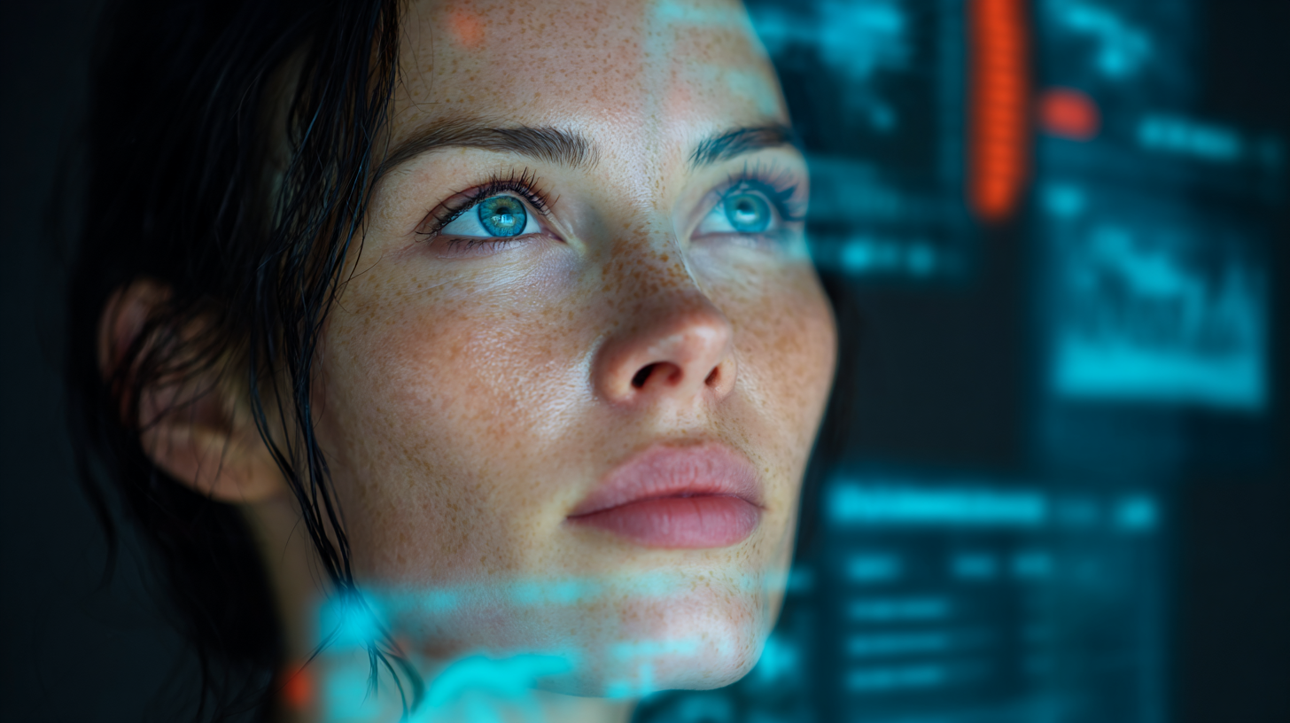 sales person looking at sales data for b2b healthcare product