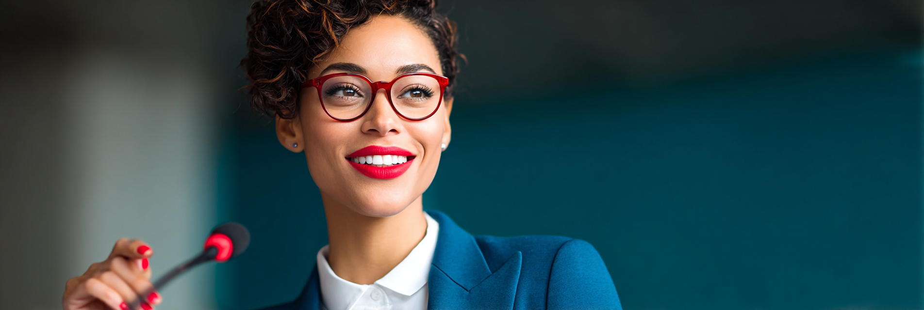 thought leadership woman speaking at conference thought leadership woman speaking at conference