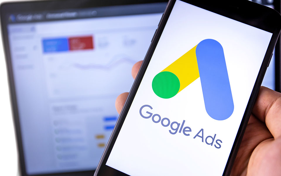 Google Ads app on a phone 