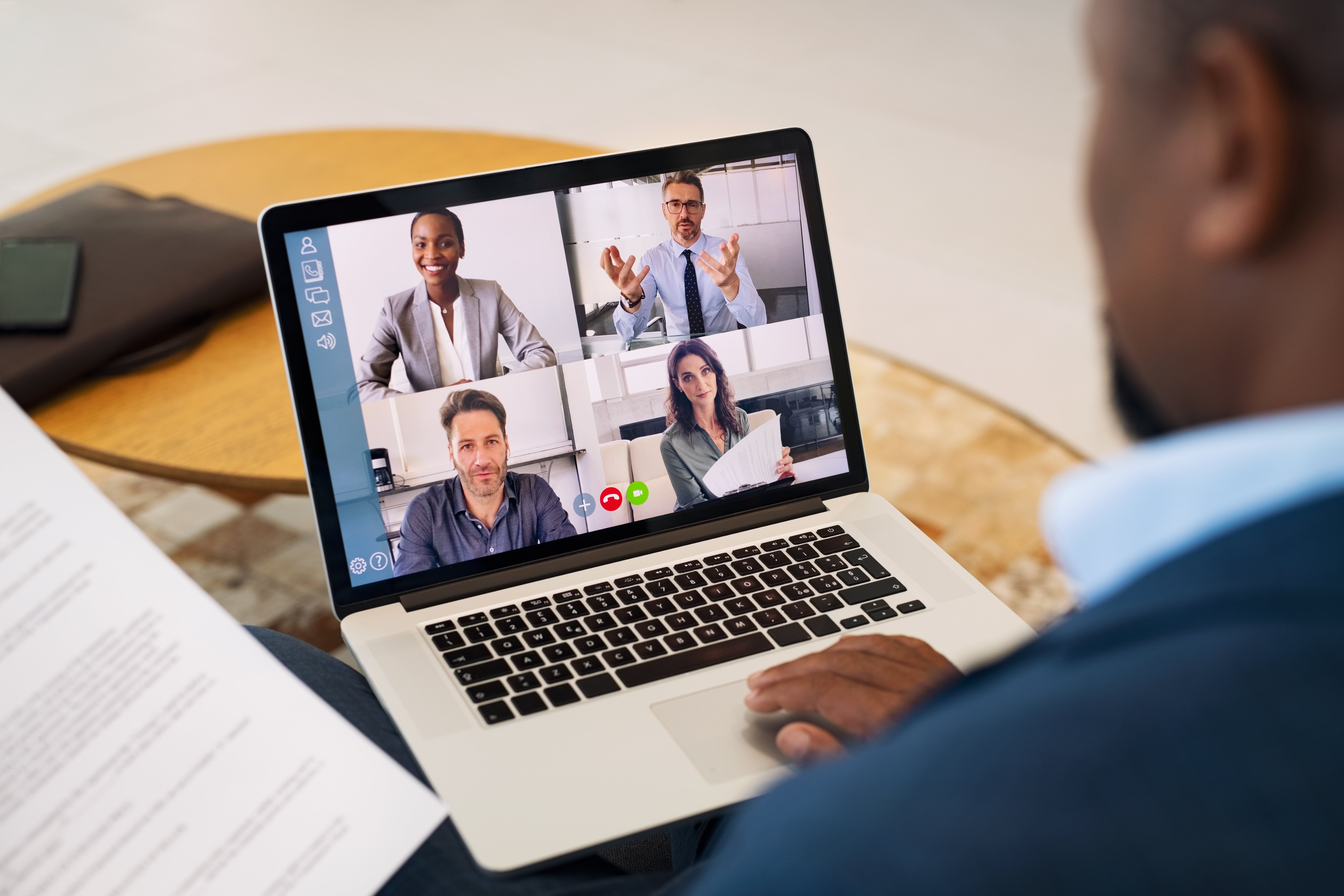 Remote work video call